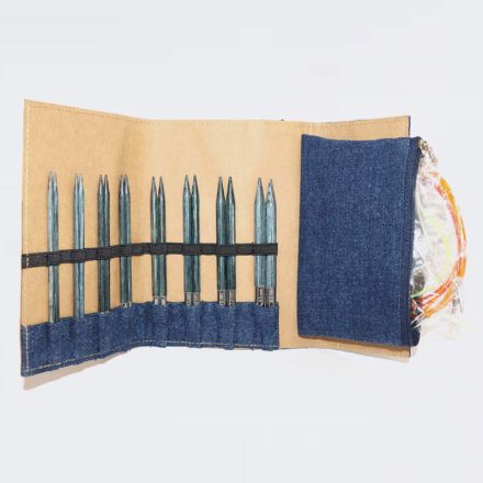 Knit Pro Indigo Wood cserélhető kábeles kötőtű készlet